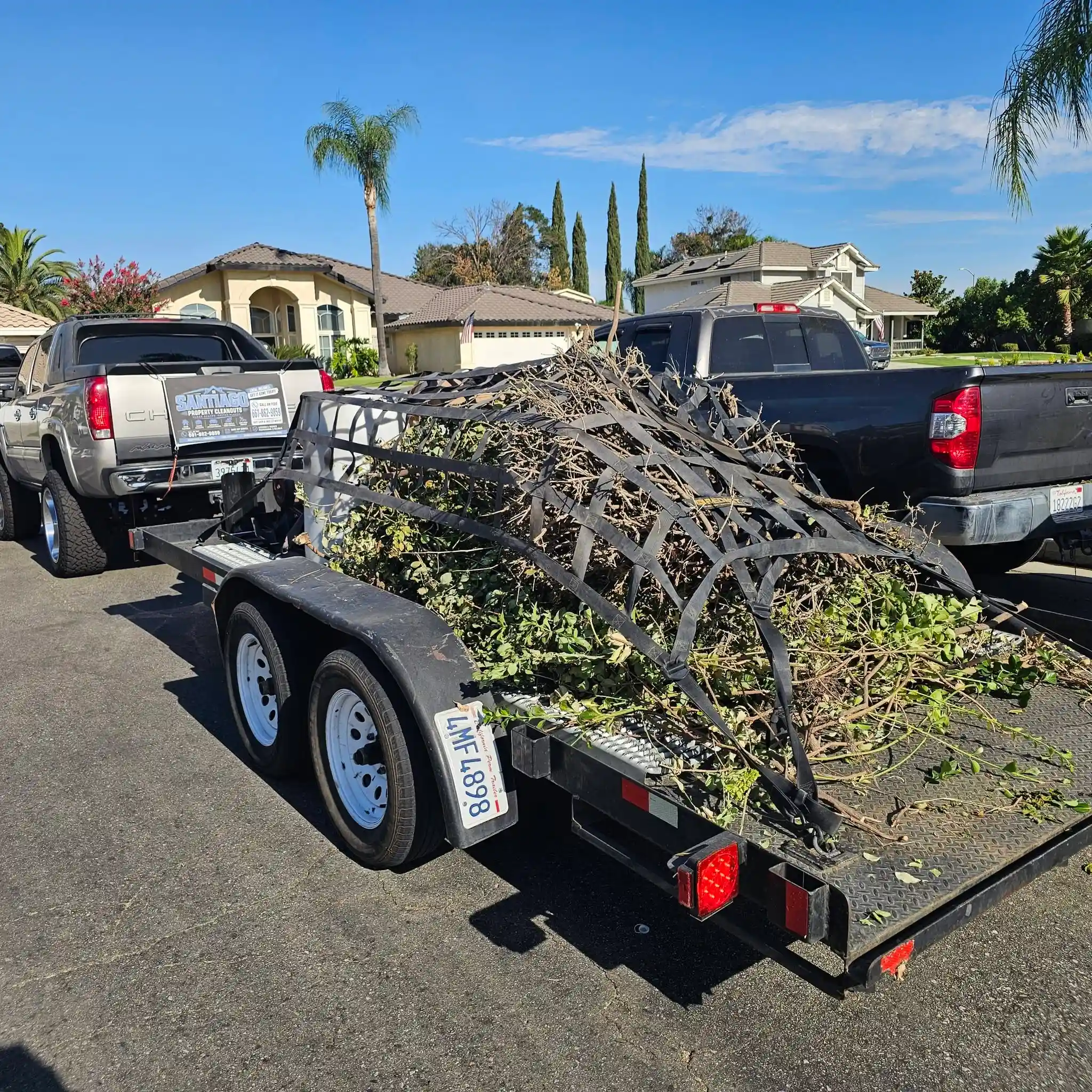 Real furniture removal and sofa disposal job completed in Bakersfield